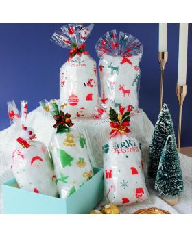 50pcs OPP Plastik Goodie Bag Natal Xmas