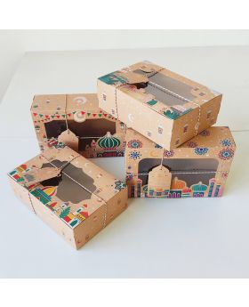 12pcs Box Kue Mika Craft Lebaran Pita Hangtag