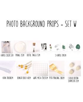 Background alas foto produk studio - Set W