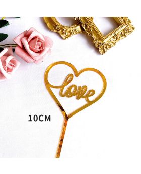 Topper Kue Acrylics Love