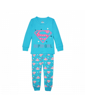 PIYAMA ANAK LENGAN PANJANG 4T - 12T - supergirl