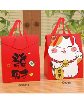 Imlek Gift Paper Bag Lucky Cat