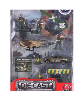 10pcs Die Cast - Military
