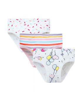 CELANA DALAM ANAK PEREMPUAN / GIRL UNDERWEAR (3 PCS/SET) - RAINBOW, SPRINKLE, BALLOON
