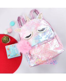 TAS SEKOLAH RANSEL LARGE STARFIVE - PINK UNICORN