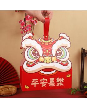 5pcs Imlek Gift Paper Bag Barongsai
