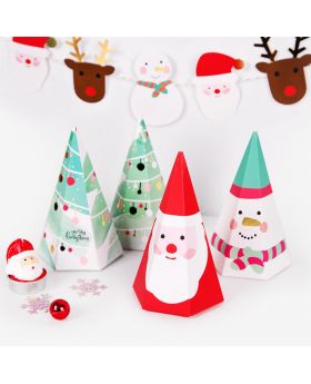 Tall Prism Christmas Box Xmas