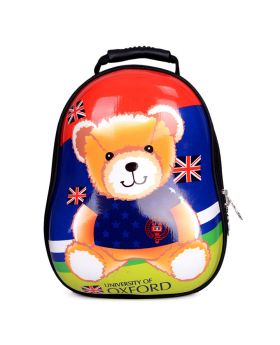 TAS RANSEL BACKPACK ANAK 3D Hard Shell - Oxford Teddy