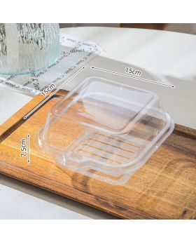 10pcs Box Mika Burger - 15x15x7.5cm