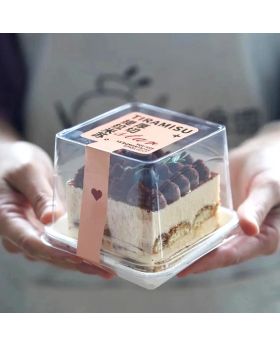 10pcs Mini Cake Kotak Box Mika Alas Tray Putih