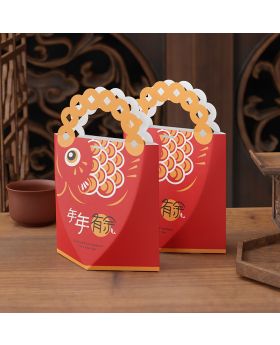 5pcs Imlek Fish Gift Paper Bag CNY