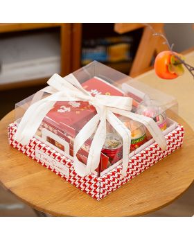 Kotak Mika Besar with Tray Plaid Merah CNY