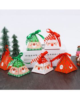 Kotak Permen/Coklat Box Natal Pyramid Xmas