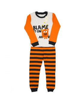 PIYAMA ANAK LENGAN PANJANG 4T TO 10T - Monster Blame