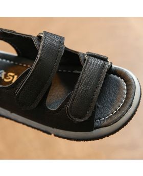 SENDAL ANAK LAMPU LED DOUBLE STRAP SANDAL - Beige