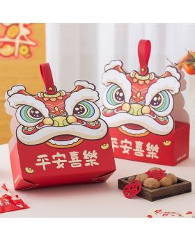 5pcs Imlek Gift Paper Bag Barongsai